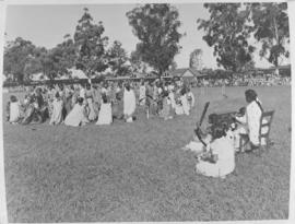 Durban, 22 March 1947. Music and dancing by the Indian community at Curries fountain.