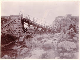 Circa 1900. Anglo-Boer War. Marais Spruit bridge.