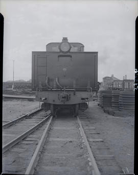 Cape Town, 1948. SAR Class S1 No 376 tender rear view. One of 12 built by Salt River Works.