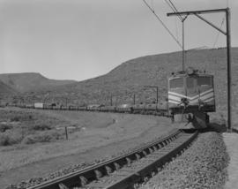 De Doorns, 1962. Goods train headed by SAR Class 4E No E248 at Osplaas.