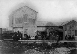 Port Elizabeth. Locomotive used at the opening of line to Swartkops. Manning, Wardle No 434 of 18...