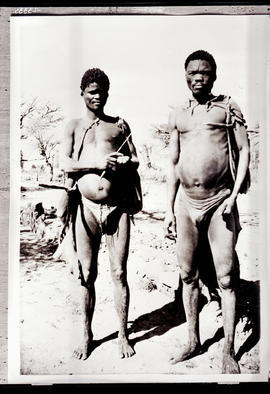Namibia, 1935. Two male Bushmen.
