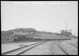 Cape Town district. SAR Class 15A with a grain train. (DF Holland Collection)