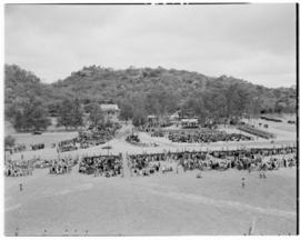 Matopos Hills, Rhodesia, 16 April 1947. Indaba.