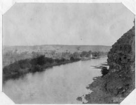 Seeheim, South-West Africa. Fish River. Bridge in the distance.