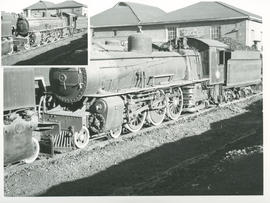 De Aar. SAR Class 10 No 735 at locomotive shed. National Collection.