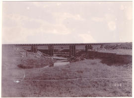 Circa 1900. Anglo-Boer War. Riet Spruit main bridge with one 50 foot span and two 20 foot spans.