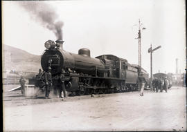 Cape Town, 3 December 1923. SAR Class 15A No 1968 with the Union Express at Monument Station. (Ma...