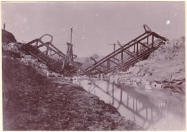 Circa 1900. Anglo-Boer War. Ingogo bridge.