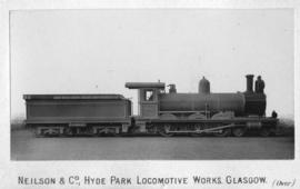Cape 6th Class, later SAR Class 6B manufactured at the Hyde Park Locomotive Works, Glasgow.