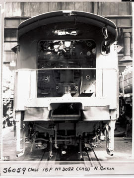 Cab of SAR Class 15F No 3082, built by North British Loco Co in 1948.