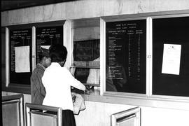 Cape Town, 1971. Ticket office at railway station.