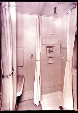 
Shower cubicle in SAR first class steel airconditioned coach Type C-31-A & B .
