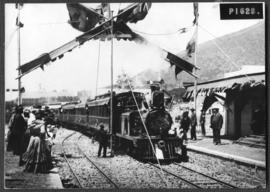 Cape Town, 1 December 1905. The reopening of the Sea Point Line, train hauled by Cape 2nd Class 4...