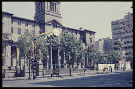 Johannesburg, 1979. City Hall decorated for special occasion.