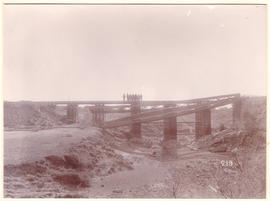 Circa 1900. Anglo-Boer War. Doorn River main and diversion bridges.