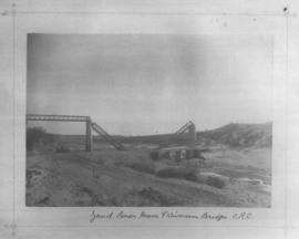 Circa 1901. Zand River main and diversion bridges. (Collection on bridge damage in Anglo-Boer War)