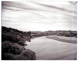 "Aliwal North, 1952. Weir in the Orange River."