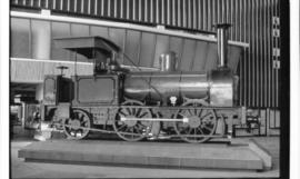 Cape Town. First locomotive in South Africa imported September 1859 by the Cape Town Railway and ...