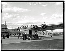 Johannesburg, 1936. Rand airport. Imperial Airways Armstrong Whitworth AW.15 Atalanta G-ABTG 'Ama...