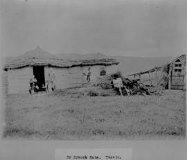Circa 1902. Construction Durban - Mtubatuba: Mr Dyson's huts at Tugela. (Album on Zululand railwa...