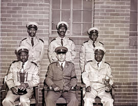 Johannesburg, September 1966. Railway Police non-European first aid team at New Canada.