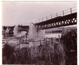 Circa 1900. Anglo-Boer War. Sunday River bridge.