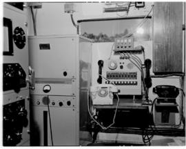 Rhodesia, 1947. Radio and telephone on train.