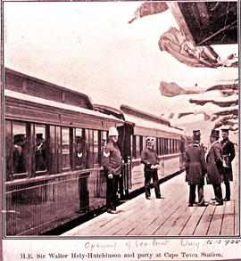 Cape Town, 16 December 1905. Openings of Seapoint Railway by Sir Walter Hely-Hutchinson.
