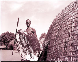 "Eshowe district, 1956. Zulu warrior."