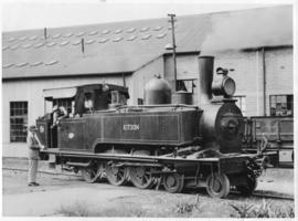 Johannesburg. Kitson locomotive, earlier SAR Class C No 62, at power station near Rosherville.