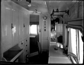 
Interior of bedroom of SAR saloon coach No.2 for the Duchess of Connaught. Royal Train.
