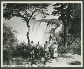 Victoria Falls, Rhodesia, 1950. Eastern cataract.