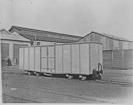 NGR narrow gauge bogie covered wagon No 1 for Weenen branch later SAR type NG.8-N-1, later NG.FB-1.