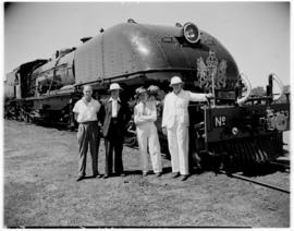 Livingstone, Northern Rhodesia, 11 April 1947. Locomotive staff of the Royal Train.