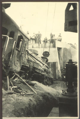 Wreck of SAR Class 14C OR 19D after accident.