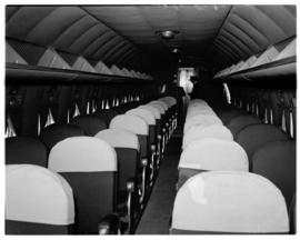 Johannesburg, April 1946. Palmietfontein Airport. SAA DC-4 interior ZS-AUA 'Tafelberg'. Skymaster.