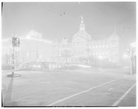 Pretoria, 1 April 1947. Church Square at night.