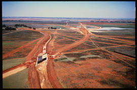 Bapsfontein, October 1979. Aerial view of bridge under construction. [Jan Hoek]