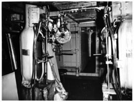Durban, 6 September 1979. Tug 'Sir William Hoy'. Engine room. (Les Pivnic)