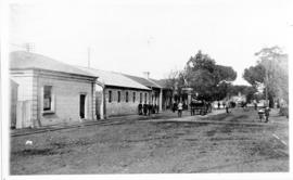 Cape Town, circa 1910. Wynberg station building viewed from the southwest.