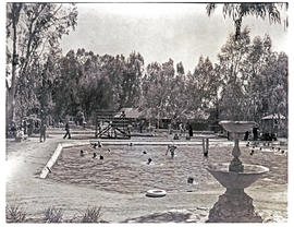 "Aliwal North, 1938. Pool at hot springs resort."