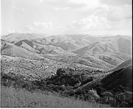 "Nelspruit district, 1954. Mountain view at Kaapsche Hoop."