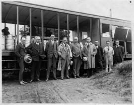 Officials at SAR railcar RM8, used on the Donnybrook - Creighton line.