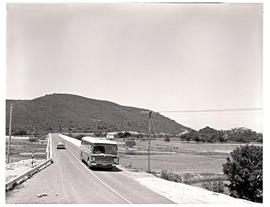 "Plettenberg Bay district, 1970. SAR Mercedez MT16381 motor coach."