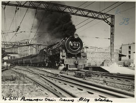 Johannesburg, 1938. SAR Class 23 leaving station.