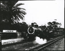 Loerie, 1977. SAR Class NG15 with Apple Express departing from Loerie railway station returning t...