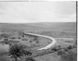 Eastern Cape, March 1947. SAR Class 19D No 2712 and 2723 leading the Royal train in a sharp curve...