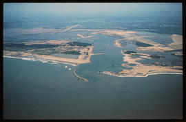 Richards Bay, January 1976. Aerial view of Richards Bay Harbour. [D Dannhauser]