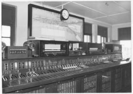 Cape Town, 1932. Interior of Salt River signal cabin with Westinghouse all-electric power frame.